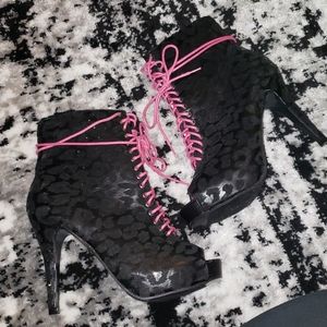 Iron Fist Black Cheetah Booties
